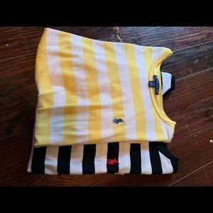 Women Ralph Lauren summer striped crew necks
